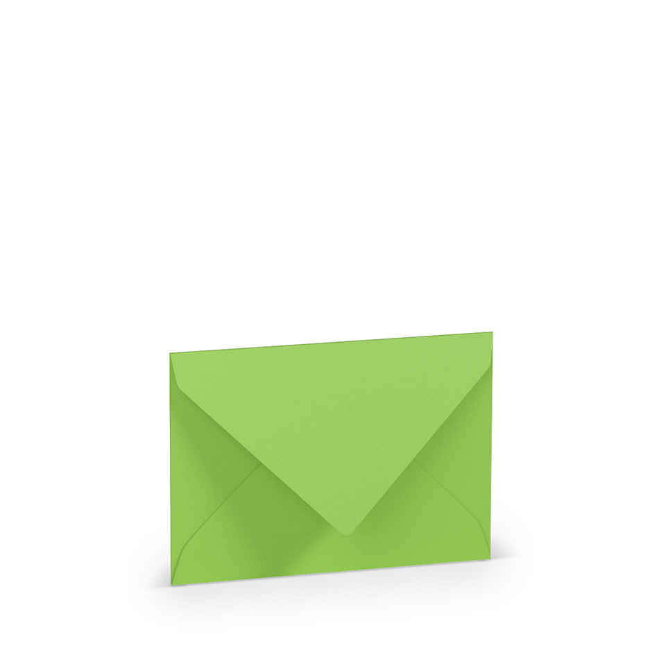 Briefhülle Paperado - C7, 100 g/qm, apple gerippt, Seidenfutter