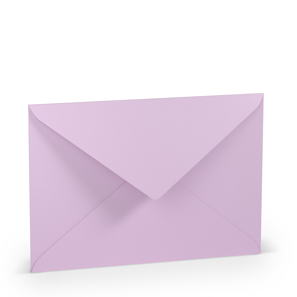 Briefhülle Paperado - C5, 100 g/qm, orchidee gerippt, Seidenfutter