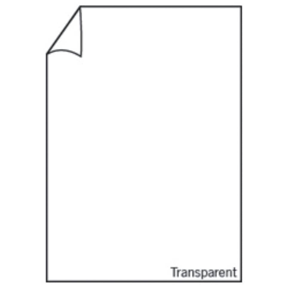 Briefbogen Paperado - A4, 100 g/qm, transparent hochweiß