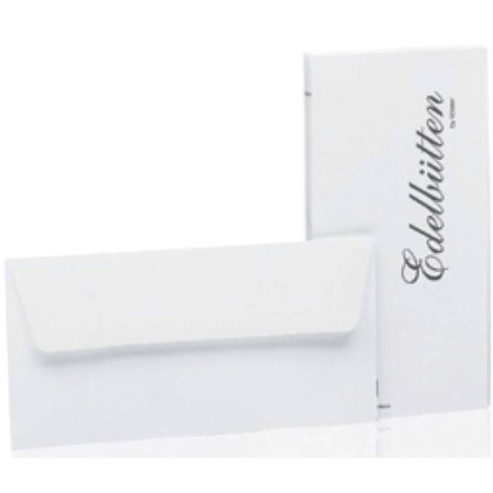 Briefhüllen Bütten - weiß, DL, 100 g/qm