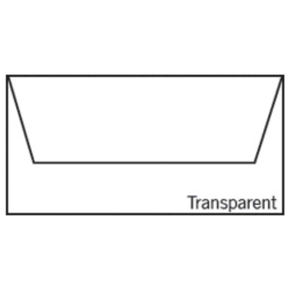 Briefhülle Paperado - DL, 100 g/qm, transparent hochweiß