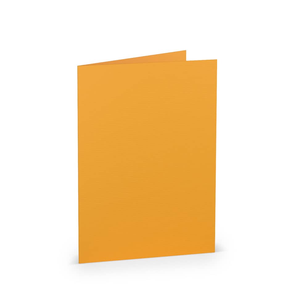 Briefkarte Paperado - B6, 220 g/qm, doppelt, hoch, ocker gerippt