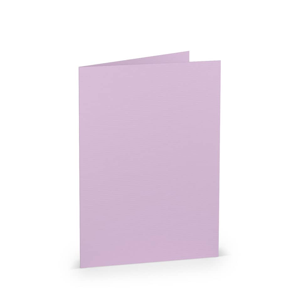Briefkarte Paperado - B6, 220 g/qm, doppelt, hoch, orchidee gerippt