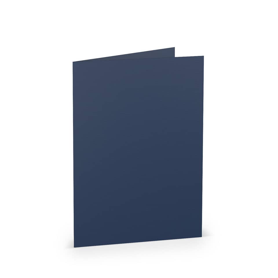 Briefkarte Paperado - B6, 220 g/qm, doppelt, hoch, jeans gerippt