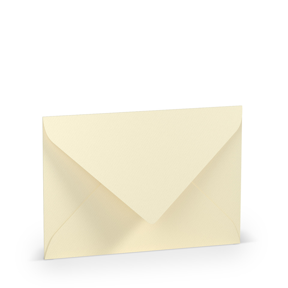 Briefhülle Paperado - B6, 100 g/qm, chamois gerippt, Seidenfutter