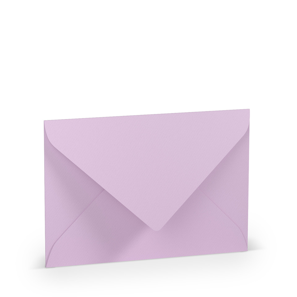 Briefhülle Paperado - B6, 100 g/qm, orchidee gerippt, Seidenfutter