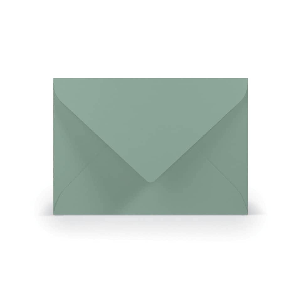 Briefhülle Paperado - B6, 100 g/qm, eucalyptus gerippt, Seidenfutter