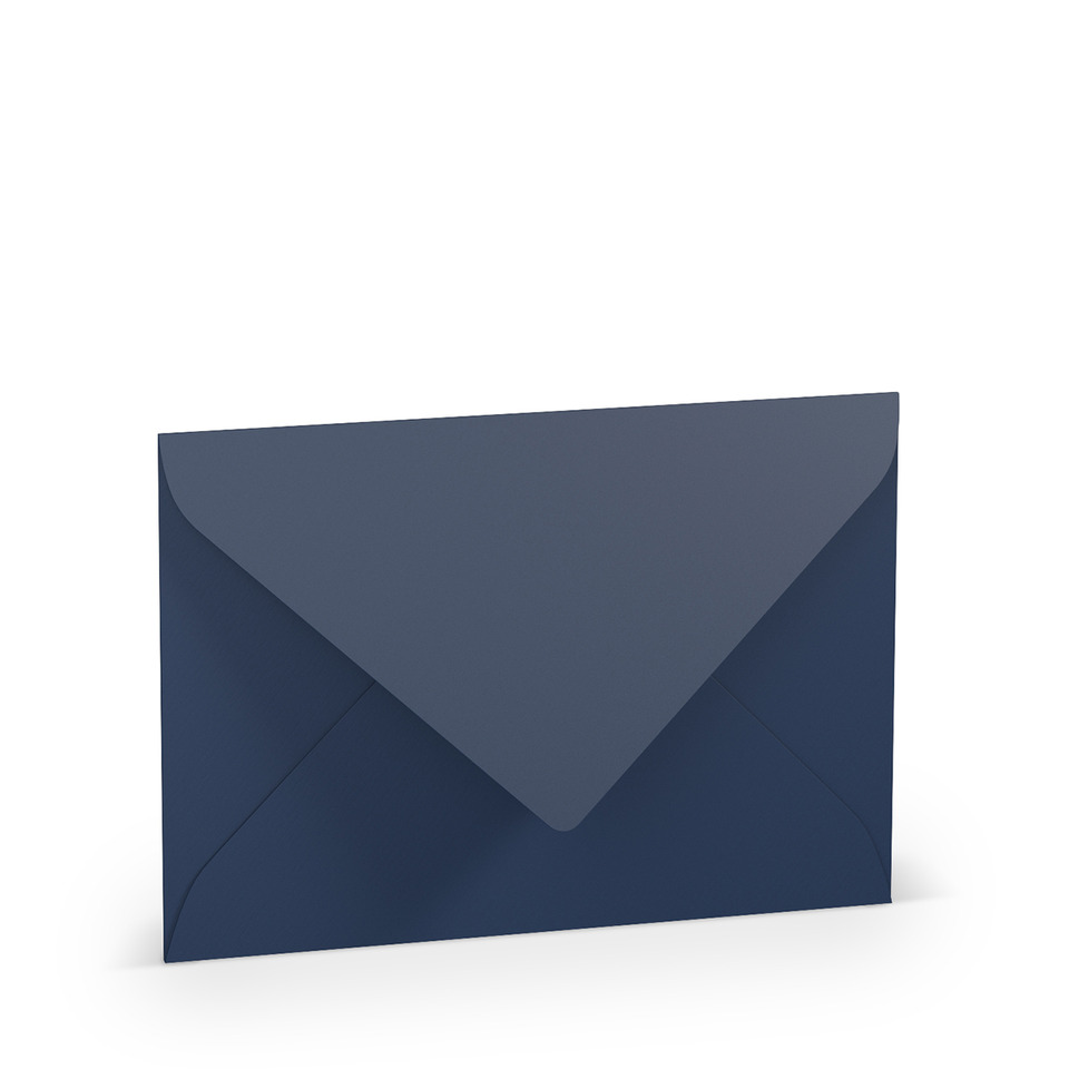 Briefhülle Paperado - B6, 100 g/qm, jeans gerippt, Seidenfutter
