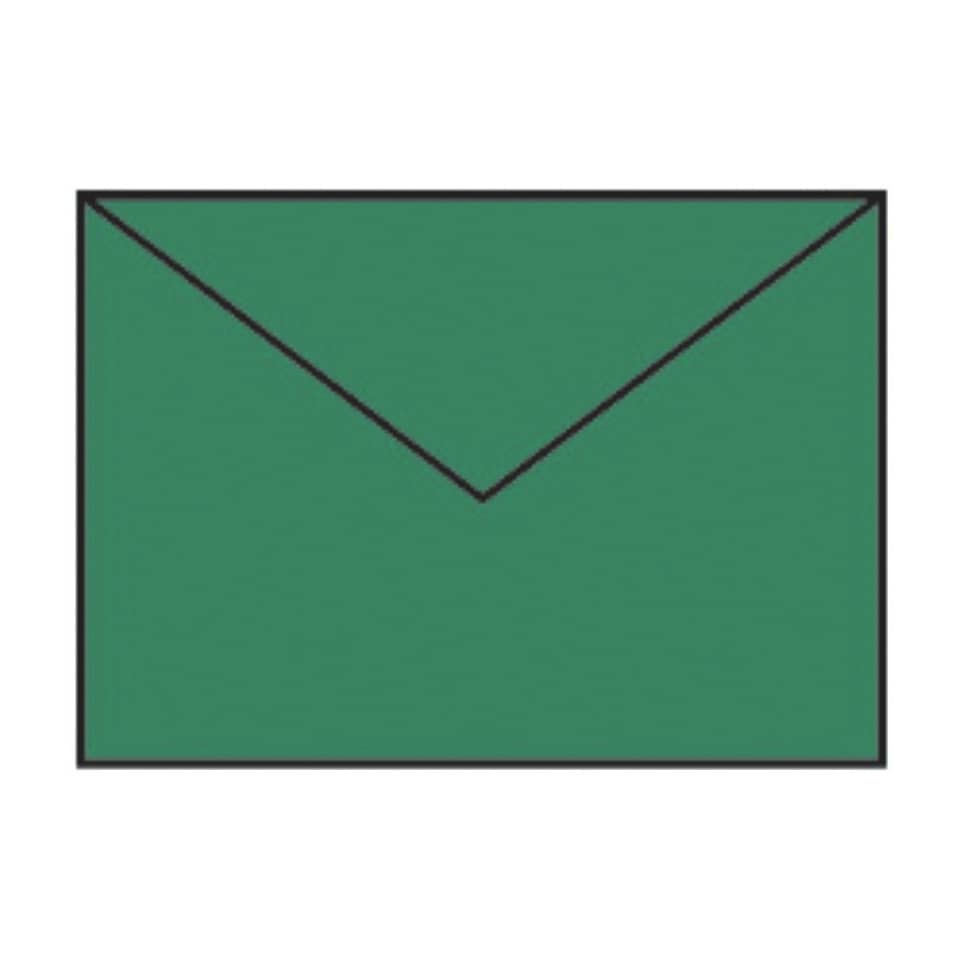 Briefhülle Paperado - B6, 100 g/qm, tannengrün gerippt, Seidenfutter