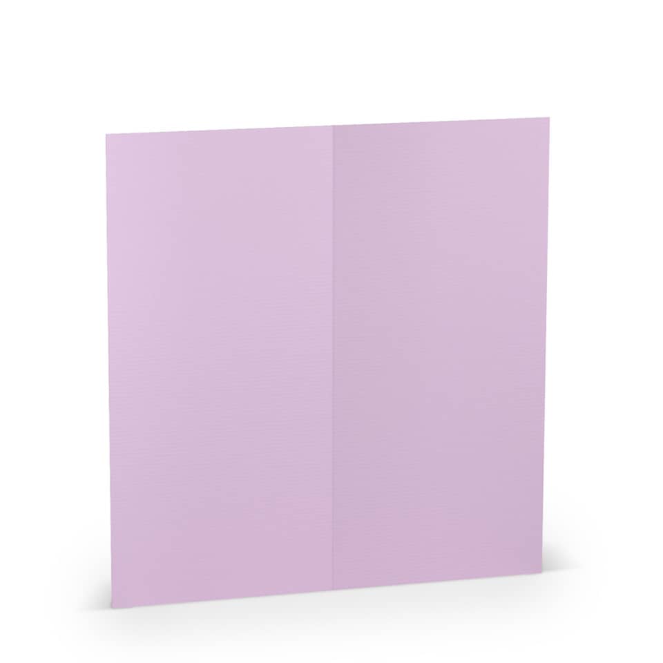 Briefkarte Paperado - DL, 220 g/qm, doppelt, hoch, planliegend, orchidee gerippt