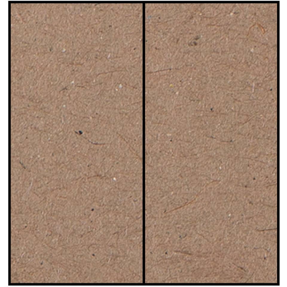 Briefkarte Paperado - DL, 240 g/qm, doppelt, hoch, planliegend, kraft