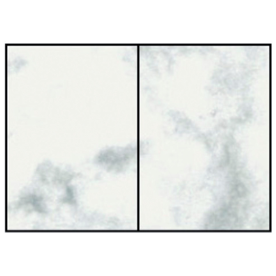 Briefkarte Paperado - A6, 220 g/qm, doppelt, hoch, planliegend, grau marmora