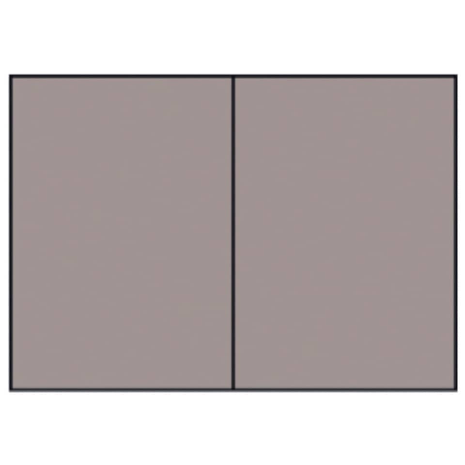 Briefkarte Paperado - A6, 220 g/qm, doppelt, hoch, planliegend, taupe gerippt