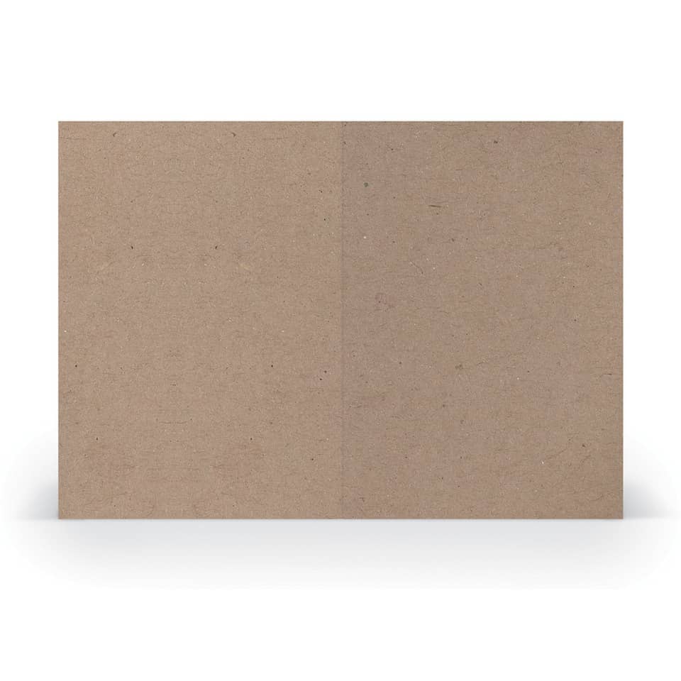 Briefkarte Paperado - A6, 250 g/qm, doppelt, hoch, planliegend, kraft