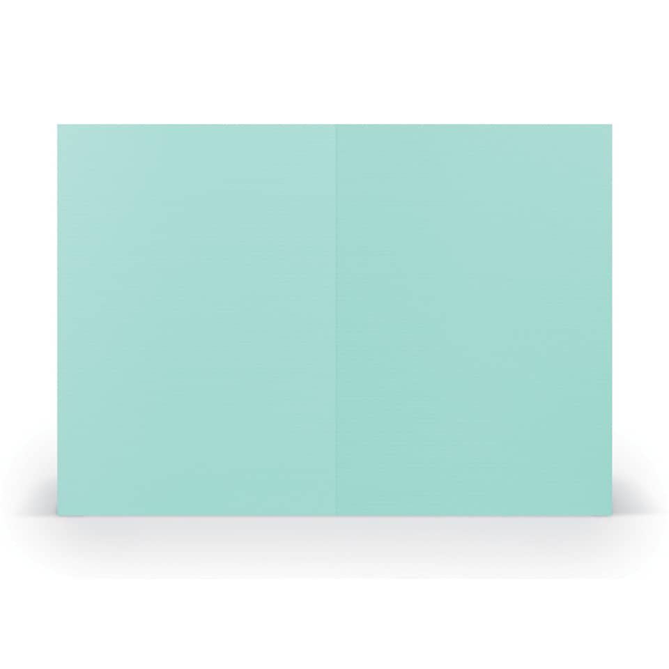 Briefkarte Paperado - A6, 220 g/qm, doppelt, hoch, planliegend, karibik gerippt