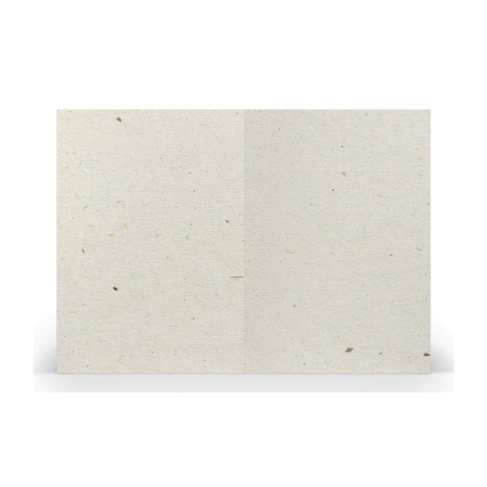 Briefkarte Paperado - A6, 240 g/qm, doppelt, hoch, planliegend, terra vanilla