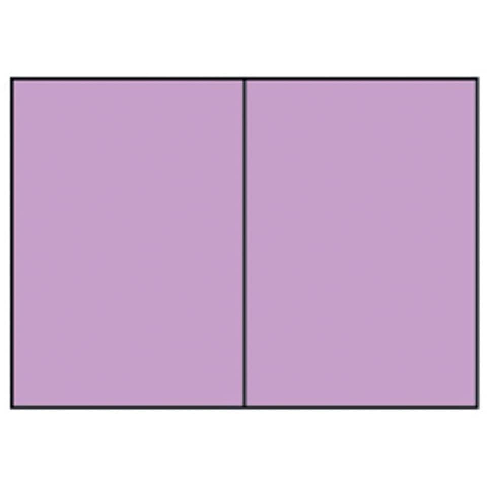 Briefkarte Paperado - B6, 220 g/qm, doppelt, hoch, planliegend, orchidee gerippt
