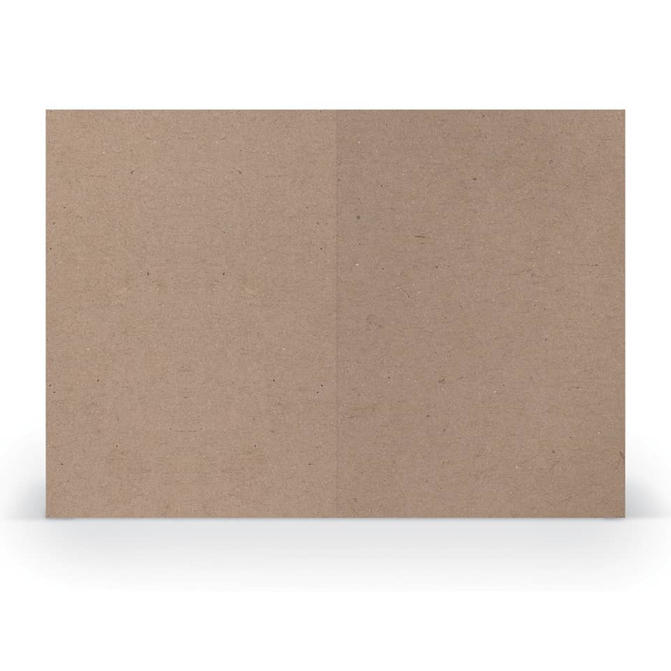 Briefkarte Paperado - B6, 250 g/qm, doppelt, hoch, planliegend, kraft
