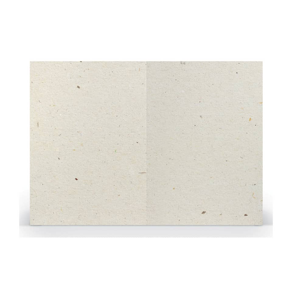 Briefkarte Paperado - B6, 240 g/qm, doppelt, hoch, planliegend, terra vanilla