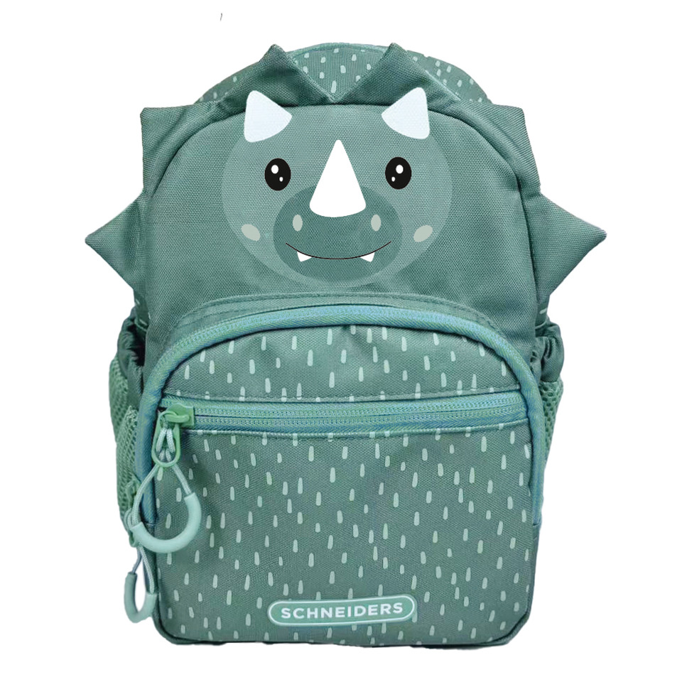 Kinderrucksack Kids Mini - Danny Dino, 18,5 x 27 x 11 cm, 6 Liter, alge