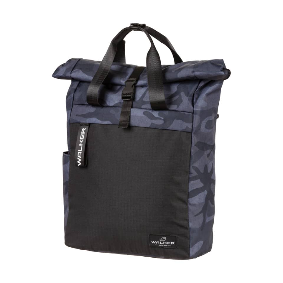 Rucksack Classic Roll Top - blue camouflage