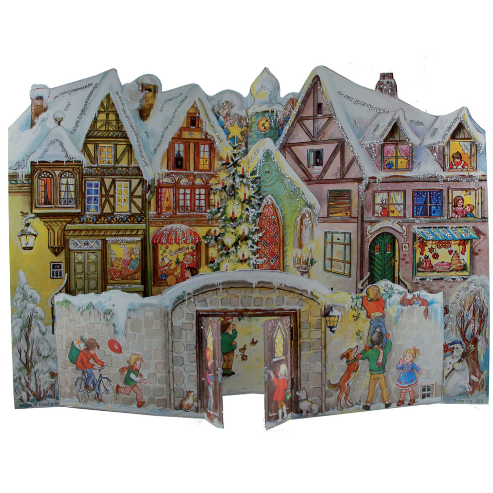 Adventskalender "Winterstadt" - 3D zum aufstellen