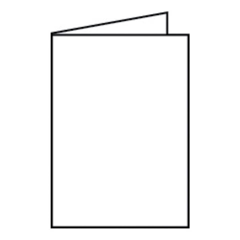 Coloretti Doppelkarte - B6 hoch, 5 Stück, weiß