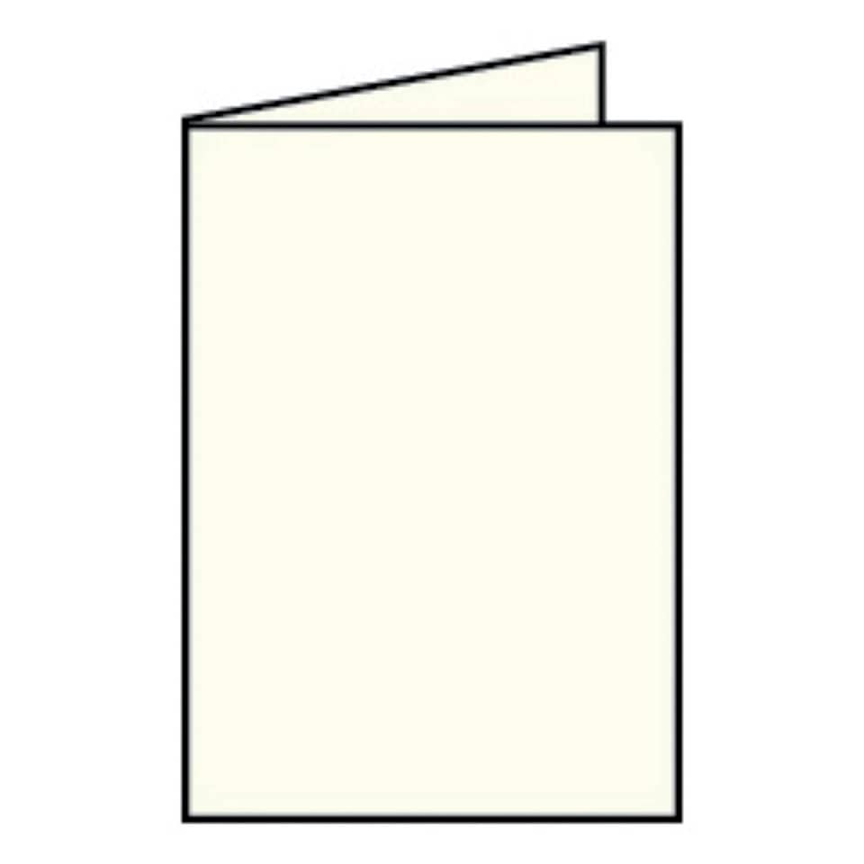 Coloretti Doppelkarte - B6 hoch, 5 Stück, creme