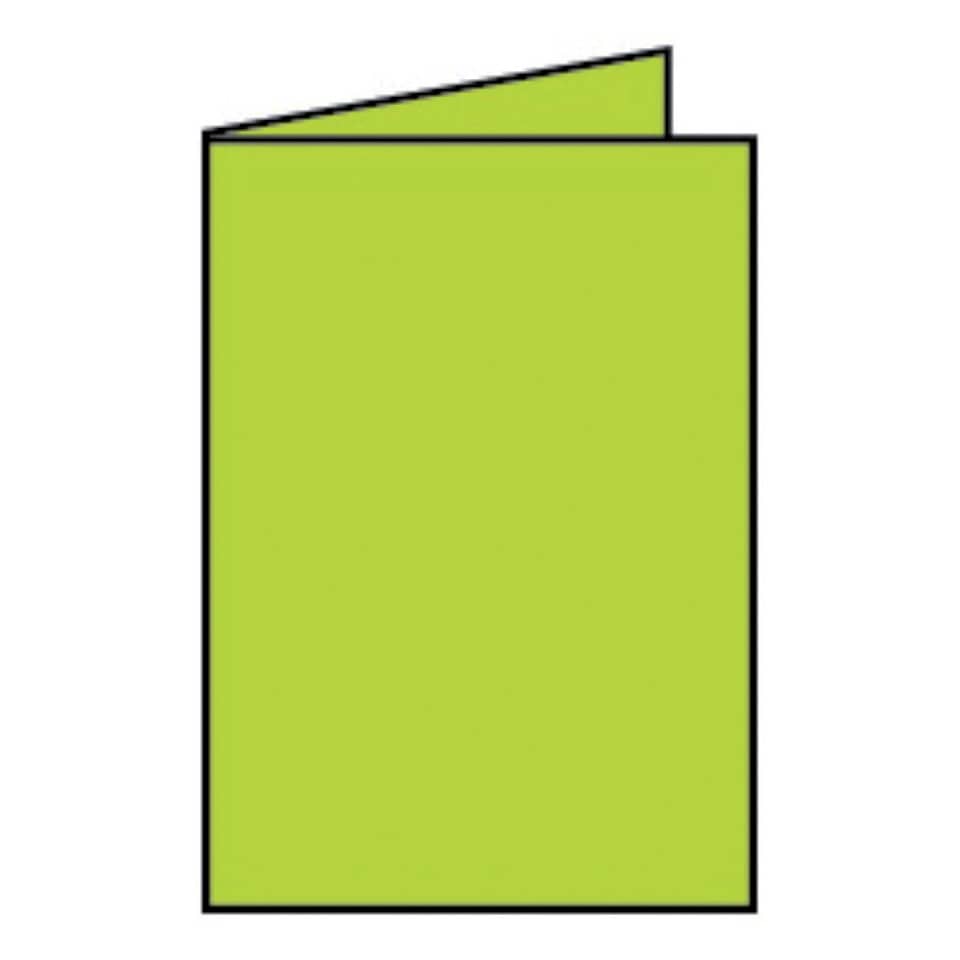 Coloretti Doppelkarte - B6 hoch, 5 Stück, hellgrün