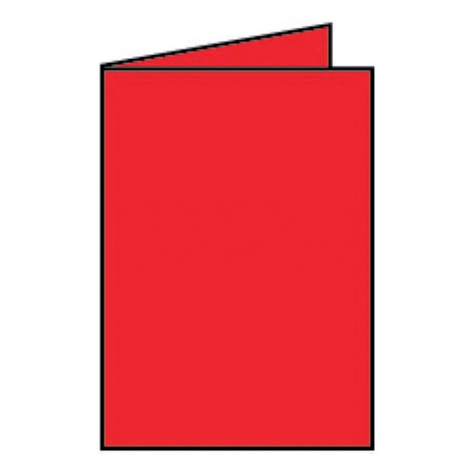 Coloretti Doppelkarte - B6 hoch, 5 Stück, mohn