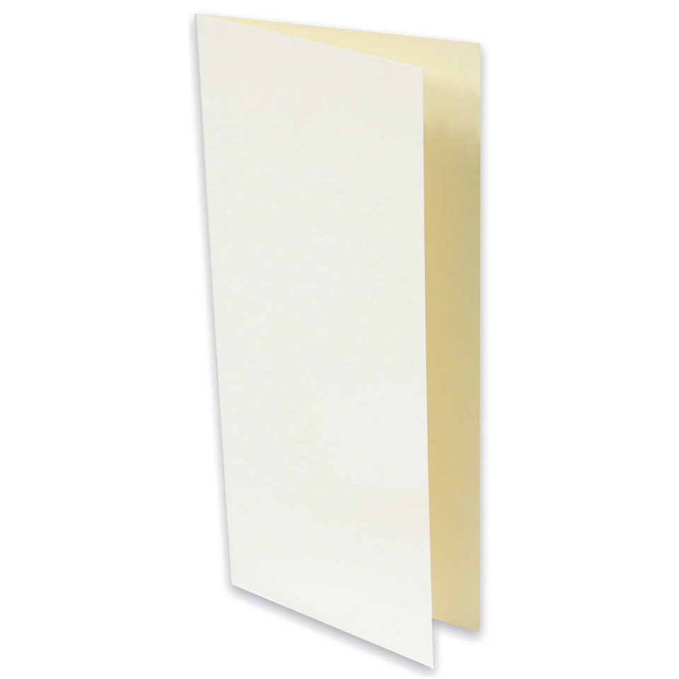 Briefkarte Paperado - DL, 250 g/qm, doppelt, hoch, candle light metallic