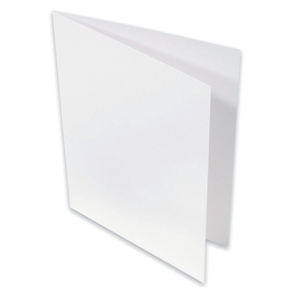 Briefkarte Paperado - A6, 250 g/qm, doppelt, hoch, marble white metallic