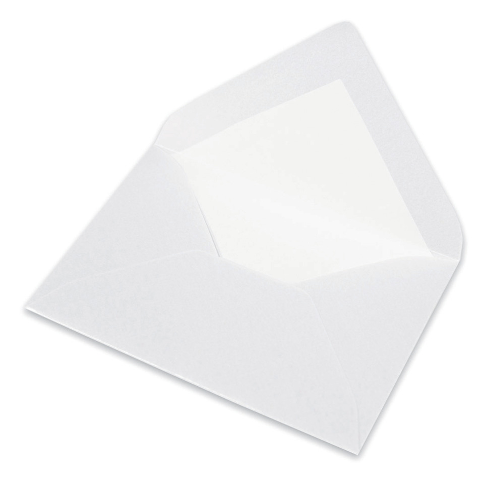 Briefhülle Paperado - B6, 120 g/qm, marble white metallic