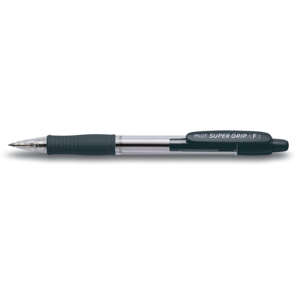 Kugelschreiber Super Grip - F, schwarz