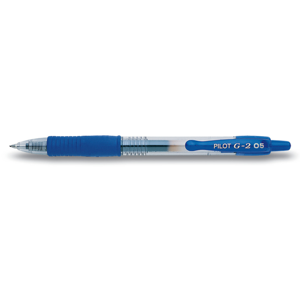 Gelschreiber G2-5, gummierte Griffzone, dokumentenecht, 0.5mm (F), blau