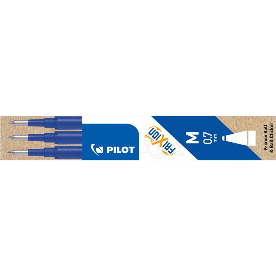 Tintenrollermine FriXion BLS-FR7 - 0,4 mm, blau, 3er Pack