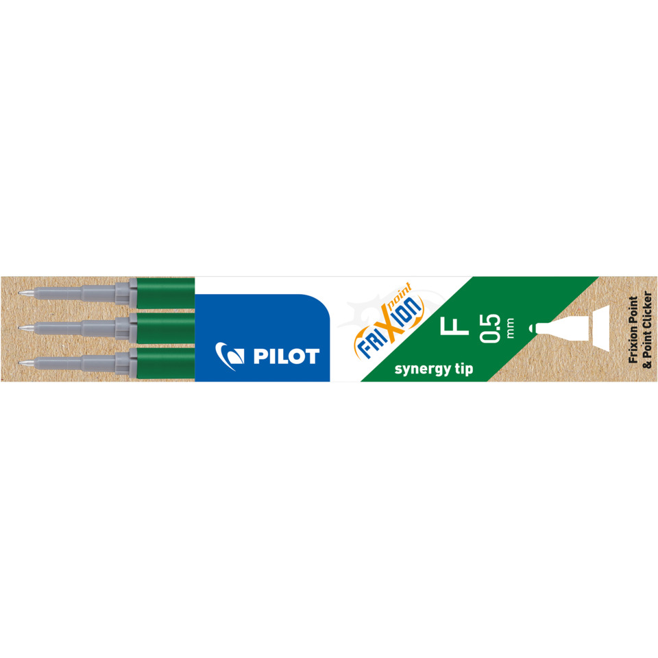 Tintenrollermine FriXion BLS-FRP5 - 0,3 mm, grün, 3er Pack
