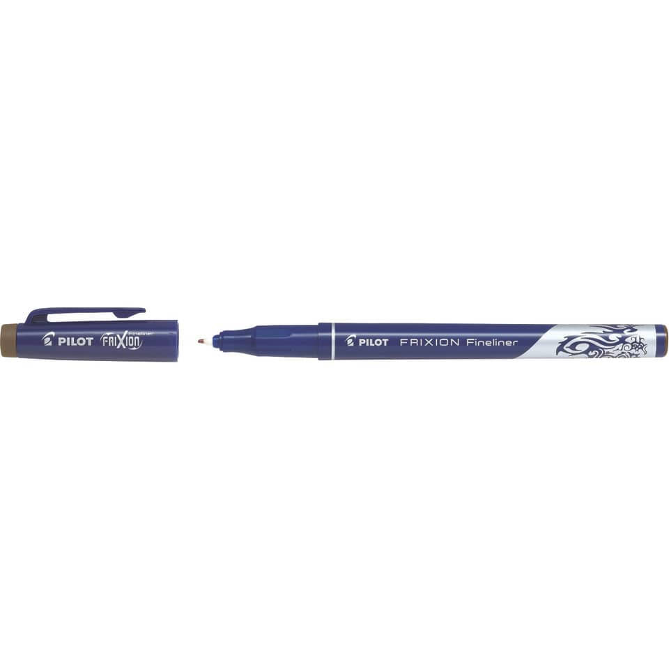 Fineliner FriXion - 0,45 mm, braun, radierbar