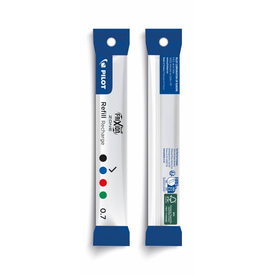 Tintenrollermine FriXion Metall-Mine - 0,4 mm, radierbar, blau