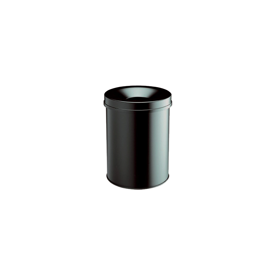 Papierkorb Safe rund 15 Liter, schwarz