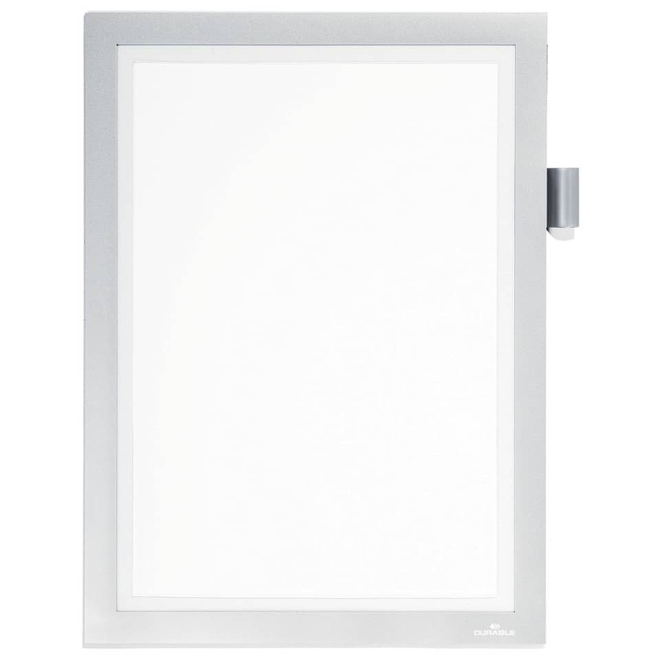 Info-Rahmen DURAFRAME® MAGNETIC NOTE - A4, metallic silber