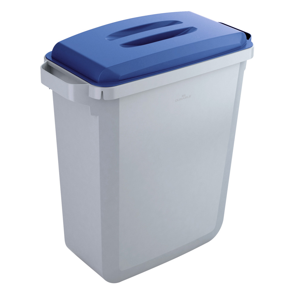 Abfallbehälter DURABIN 60L + Deckel - grau/blau