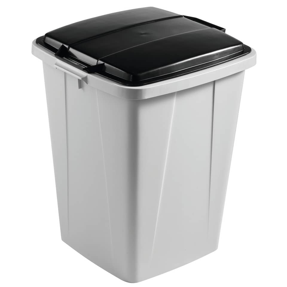 Abfallsammler Set DURABIN 90 - grau/schwarz