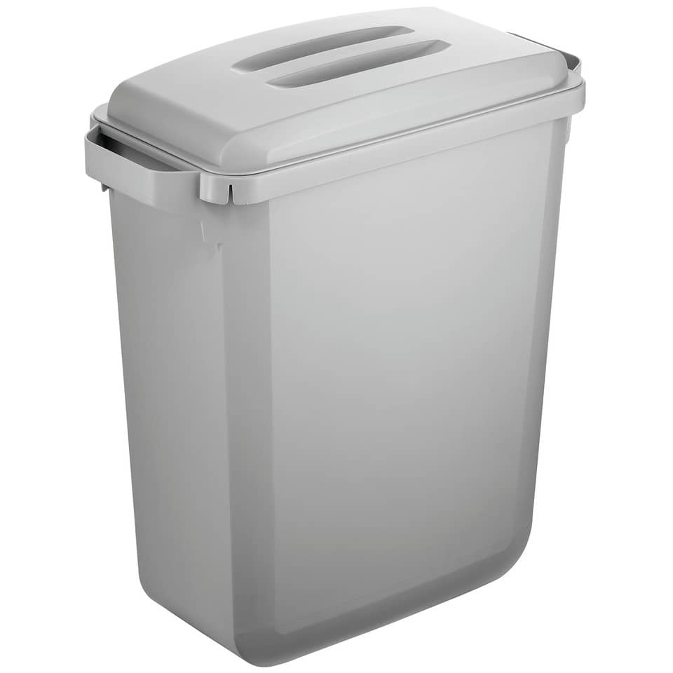 Abfallbehälter DURABIN ECO 60L + Deckel - grau, recycelt