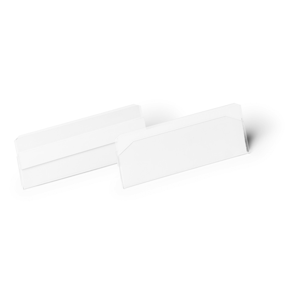 Etikettentasche HARD COVER - 100 x 38 mm, transparent, selbstklebend, 10 Stück
