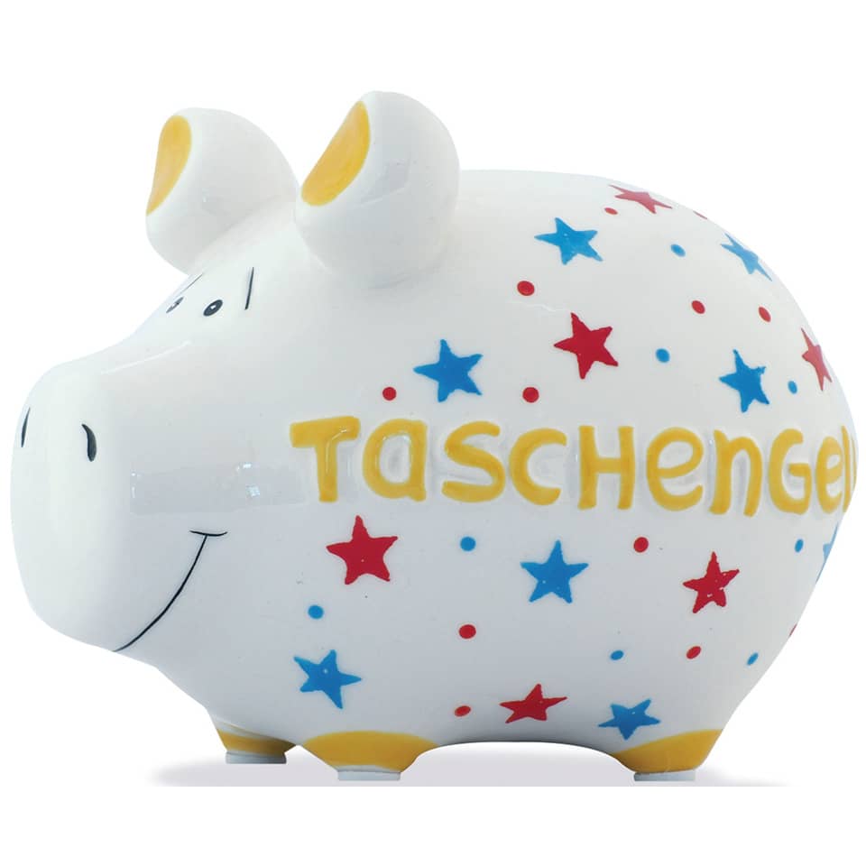 Spardose Schwein "Taschengeld" - klein
