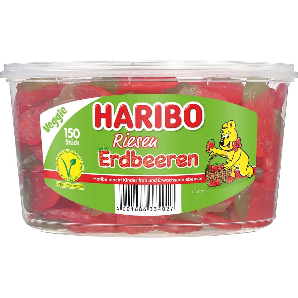 Riesen Erdberen Dose mit 150 St