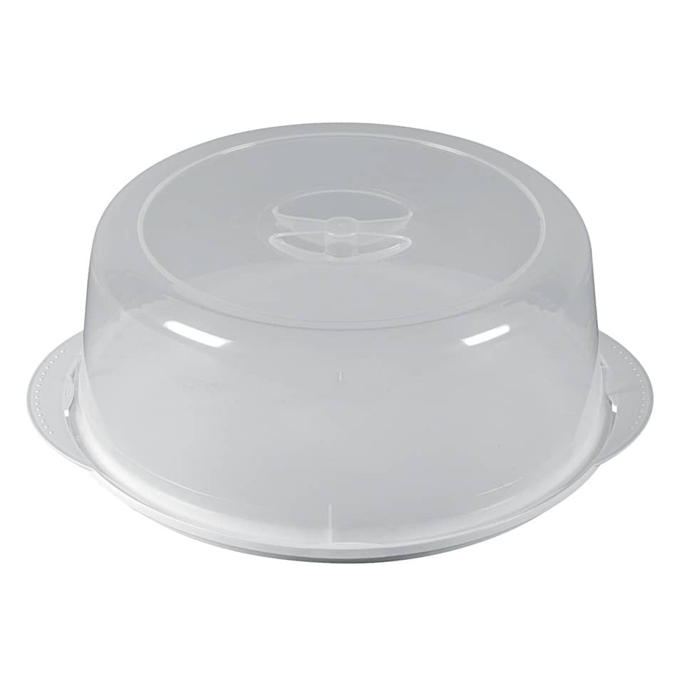 Serviertablett mit Frischhaltehaube