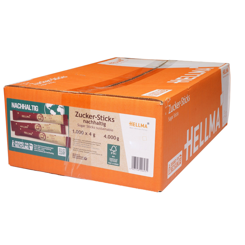 Zucker-Sticks - 1.000 Portionen à 4 g