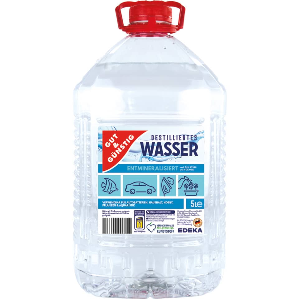 Destilliertes Wasser 5L